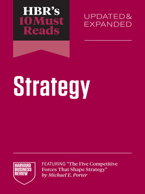Title details for HBR's 10 Must Reads on Strategy by Harvard Business Review - Wait list